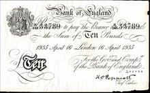 10 Pfund gef&auml;lscht von der Operation Bernhard 1942 Kopie am Mittwoch, 30. September 2015