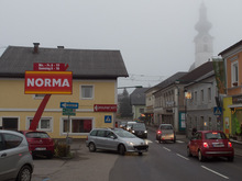 Der Pylon an der Hauptstra&szlig;e am Dienstag,  4. Dezember 2012