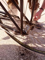 Rauchende R&uuml;cktritt-Naben waren keine Seltenheit (Foto: Heinrich Flickschuh) am Montag, 30. September 2013