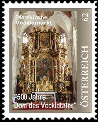 Der Hochaltar der Pfarrkirche V&ouml;cklamarkt am Mittwoch,  2. Oktober 2013