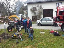 Reperatur Hydrant am Samstag,  2. November 2013