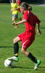 Ein Fu&szlig;balltalent macht seinen Weg am Mittwoch, 10. April 2013