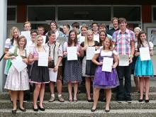 Ausgezeichnete Sch&uuml;lerInnen am Mittwoch, 17. Juli 2013
