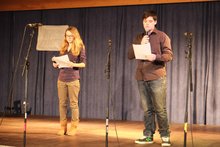 Durchs Programm f&uuml;hrten Anna Fettinger Anna und Fabio De Olivera Sampaio am Freitag, 17. Januar 2014