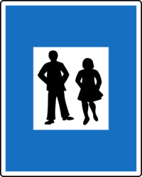 Verkehrsschild Fu&szlig;g&auml;ngerzone am Freitag, 21. M&auml;rz 2014