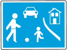 Verkehrsschild Wohnstra&szlig;e am Freitag, 21. M&auml;rz 2014