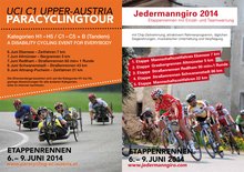 UCI O&Ouml;. Paracyclingtour am Donnerstag, 22. Mai 2014