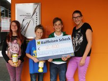 Die Sch&uuml;lerInnenaus der 2b und 3b der NMS Frankenburg am Samstag, 24. Mai 2014