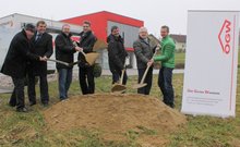 Spatenstich f&uuml;r neues Mietwohnhaus in Redleiten am Donnerstag, 29. Januar 2015
