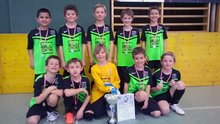 Frankenburger U9-Fu&szlig;baller zweite bei Hallenturnier am Freitag, 27. Februar 2015