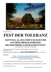 Fest der Toleranz 2015-1-1 am Sonntag, 26. Juli 2015
