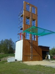 Errichtung eines neuen Hakenleiterturms am Sonntag,  1. Juni 2014