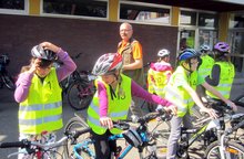 Frankenburger Sch&uuml;ler sicher mit dem Fahrrad unterwegs am Mittwoch,  8. Juni 2016