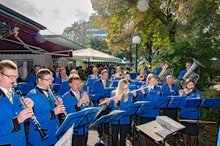 Die Frankenburger Marktmusik in Linz (Foto: Marktmusik Frankenburg) am Montag,  5. Dezember 2016