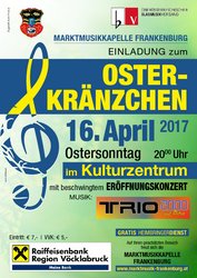 Osterkr&auml;nzchen der Marktmusikkapelle Frankenburg am 16. April 2017 am Freitag, 14. April 2017