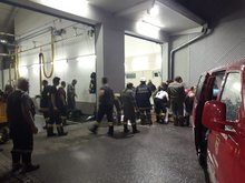 Technischer Einsatz- Unterst&uuml;tzung Sands&auml;cke f&uuml;llen am Mittwoch,  8. August 2018