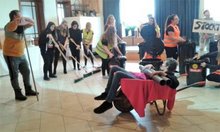 Die ersten Proben im Veranstaltungssaal am Dienstag,  8. Januar 2019