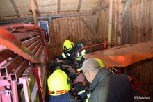 Herbst&uuml;bung Brand Landwirtschafltiches Objekt am Freitag, 11. Oktober 2019