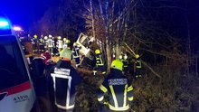 Schwerer Verkehrsunfall mit eingeklemmter Person am Donnerstag, 23. Januar 2020