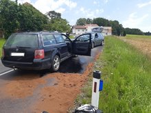 Verkehrsunfall Aufr&auml;umarbeiten am Freitag, 26. Juni 2020