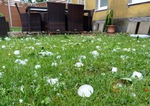 heftiger Hagelschauer &uuml;ber den Hausruckgemeinden am Mittwoch, 29. Juli 2020, Copyright siehe www.meinbezirk.at