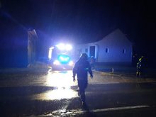 Aufr&auml;umarbeiten nach Verkehrsunfall am Mittwoch, 23. Dezember 2020