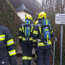 Abschnitts Atemschutz&uuml;bung am Samstag,  9. April 2022