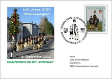 Sonderpostamt zum "Gr&uuml;nbergler"-Jubil&auml;um am Freitag, 19. August 2022, Copyright siehe www.meinbezirk.at