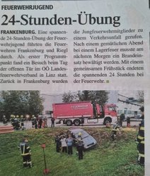 24h &Uuml;bung Jugend 2022 am Sonntag, 11. September 2022