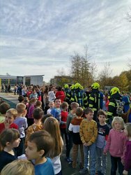 Einsatz&uuml;bung im neuen Schulzentrum Frankenburg am Freitag, 11. November 2022, Copyright siehe www.meinbezirk.at