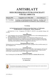 Waldbrandschutz-Verordnung 2024 am Freitag, 15. M&auml;rz 2024