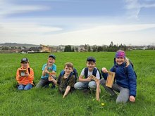 76 Kinder beim "Ratschen" in Frankenburg unterwegs am Dienstag,  2. April 2024, Copyright siehe www.meinbezirk.at