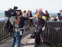 10.000 Mal am Aussichtsturm G&ouml;blberg am Mittwoch,  1. Mai 2024, Copyright siehe www.meinbezirk.at